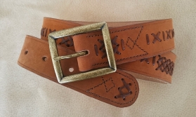 Ceinture cuir tannage végétal