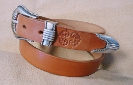 Ceinture cuir tannage végétal 