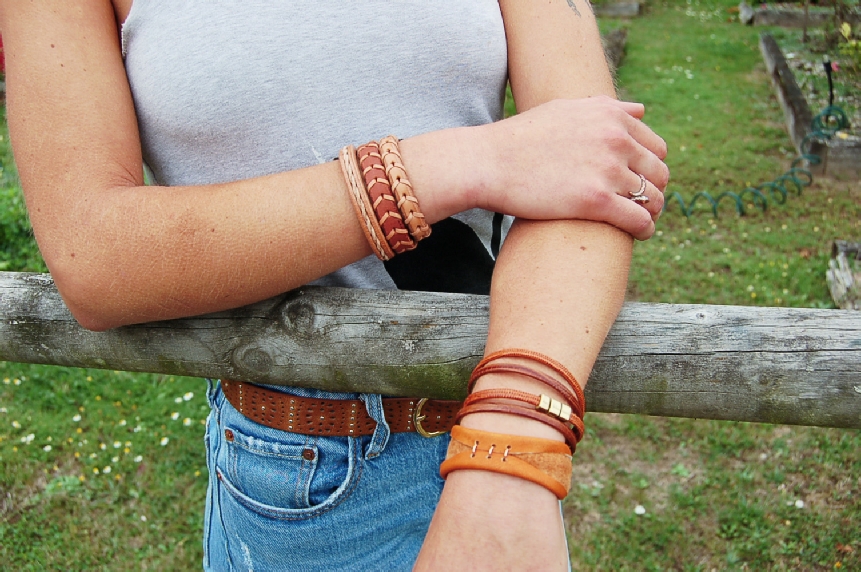 Bracelets en cuir de créateur